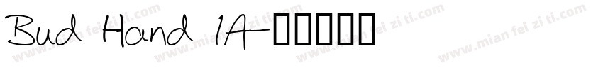 Bud Hand 1A字体转换